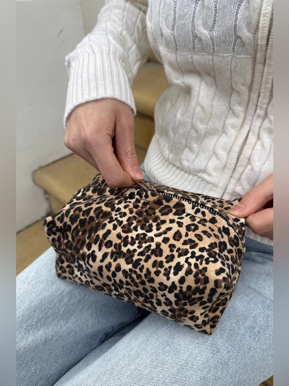 NWT | Brandy Melville Leopard Makeup Bag | 🇮🇹 || 🐆🎱🤎